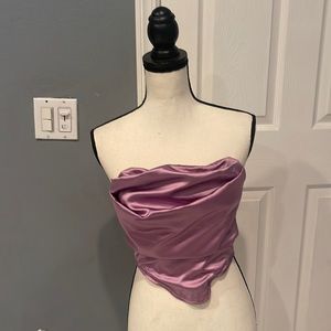 SATIN CORSET TOP